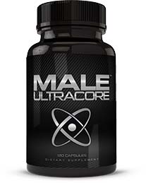 Bottle of Male UltraCore Supplements